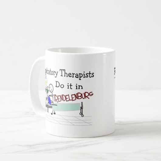 Respiratoire Therapisten doen dat in Trendelenburg Koffiemok (Voorkant links)