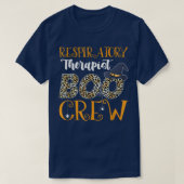 Respiratory Therapist Boo Crew Halloween Boo Ghost T-shirt (Design voorkant)