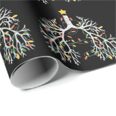 Respiratory Therapist Christmas Lung RT Nurse Crew Cadeaupapier (Rol Hoek)