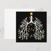 Respiratory Therapist Christmas Lung RT Nurse Crew Feestdagenkaart (Voorkant / Achterkant)