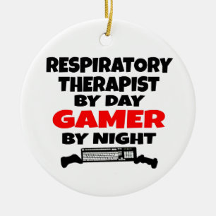 Respiratory Therapist Gamer Keramisch Ornament