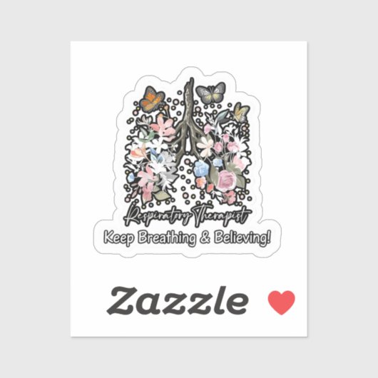 Respiratory Therapist - Keep Breathing  Sticker (Vel)