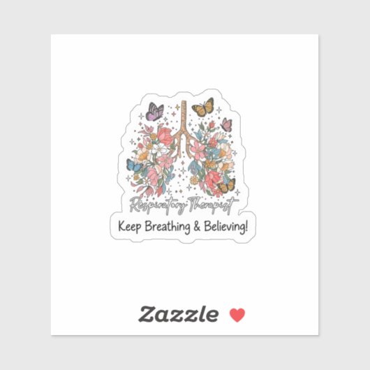 Respiratory Therapist - Keep Breathing  Sticker (Vel)