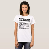 Respiratory Therapist Noun Care Practitioner Cool T-shirt (Voorkant volledig)