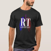 Respiratory Therapy - RT - RRT - CRT - Lung Design T-shirt (Voorkant)