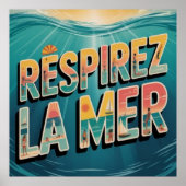 Respirer la Mer Poster (Voorkant)