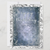 Resplandor Floral Retro: Feliz Cumpleaños (Voorkant)