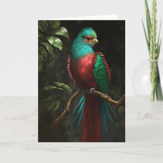 Resplendent Quetzal Card Kaart (Voorkant)