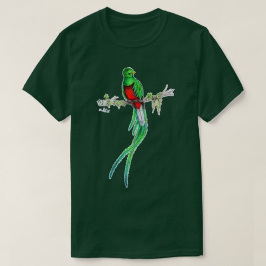 Resplendent Quetzal T-shirt (Design voorkant)
