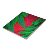 Resplendent Quetzal-vederontwerp Tegeltje (Zijkant)