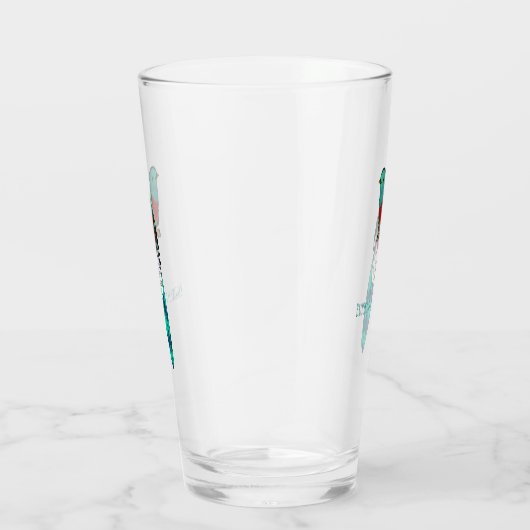 Resplendent quetzal-vogel cartoon illustratie glas (Rechts)