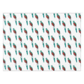 Resplendent quetzal-vogel cartoon illustratie tafelkleed (Voorkant (Horizontaal))