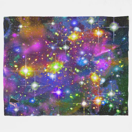 Resplendent Star Field Fleece Blanket (Voorkant (Horizontaal))