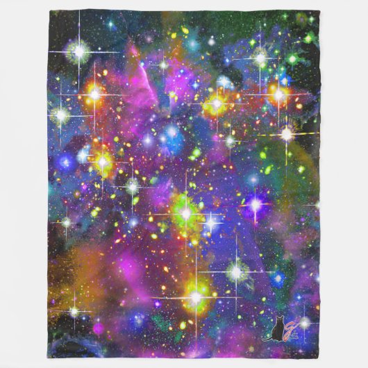 Resplendent Star Field Fleece Blanket Deken (Voorkant)