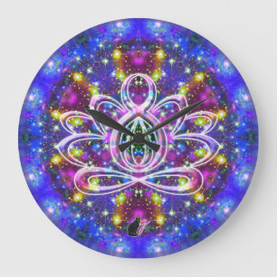 Resplendent Zen Lotus Clock Grote Klok