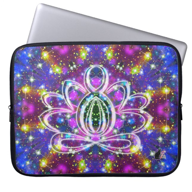 Resplendent Zen Lotus Laptop Sleeve (Voorkant)