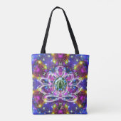 Resplendent Zen Lotus Tote Bag (Achterkant)