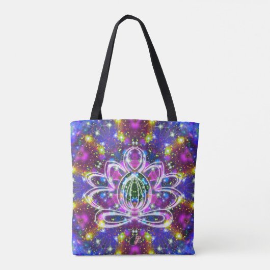 Resplendent Zen Lotus Tote Bag (Achterkant)