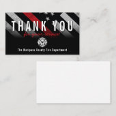 Responder van de vlag van de rode lijn van de bran visitekaartje (Voorkant / Achterkant)