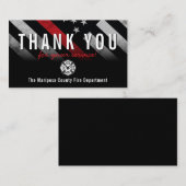 Responder van de vlag van de rode lijn van de bran visitekaartje (Voorkant / Achterkant)