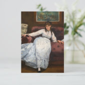 Respons door Edouard Manet Bedankkaart (Staand voorkant)