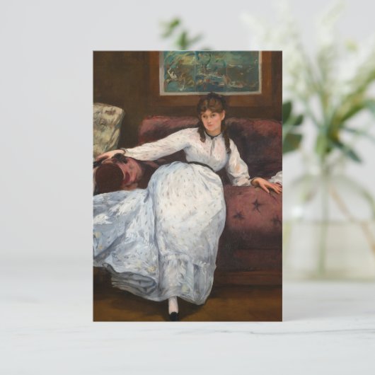 Respons door Edouard Manet Bedankkaart (Staand voorkant)