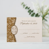 respons in Westerne stijl RSVP Kaartje (Staand voorkant)