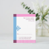 Respons Kaart RSVP Doopuitnodiging (Staand voorkant)