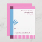 Respons Kaart RSVP Doopuitnodiging (Voorkant / Achterkant)