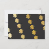 Respons Kaarten Art Deco RSVP 1920 Gold Black (Achterkant)