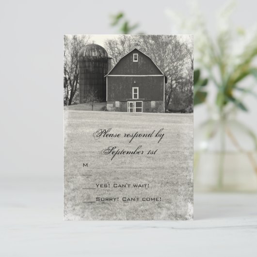 Respons op landelijke verboden bruiloft RSVP (Staand voorkant)