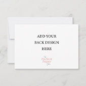 Respons RSVP-Sjabloon (3,5 x 5 inch) RSVP Kaartje (Achterkant)