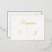 Respons RSVP Wedding Kaart (Voorkant / Achterkant)