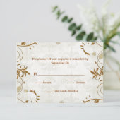 Respons voor alle bruiloften RSVP kaartje (Staand voorkant)