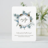 Respons voor vakantieverlof RSVP Wedding Site Kaar (Staand voorkant)