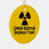 Respons Zombie-uitbraak Keramisch Ornament (Rechts)