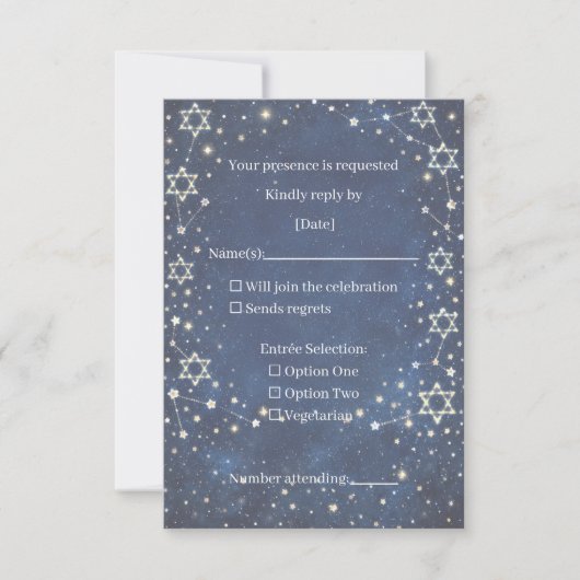 Response Card RSVP Kaartje (Voorkant)