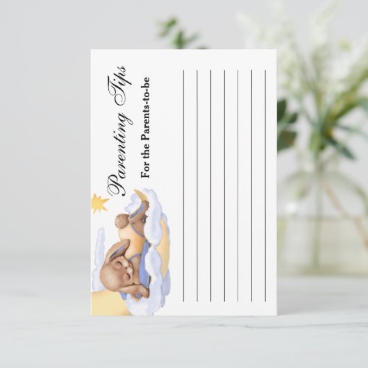 Response Kaart Baby shower. (Staand voorkant)