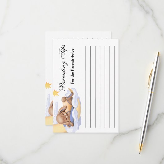 Response Kaart Baby shower. (Voorkant / Achterkant in situ)