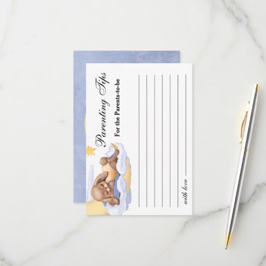 Response Kaart Baby shower (Voorkant / Achterkant in situ)