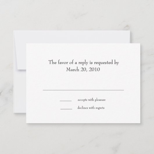 Response Kaart Bar Mitzvah Blauwgroen grunge (Achterkant)