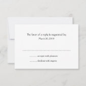 Response Kaart Bar Mitzvah Star van David (Achterkant)