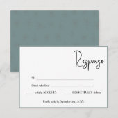 Response Wedding Card RSVP Kaartje (Voorkant / Achterkant)