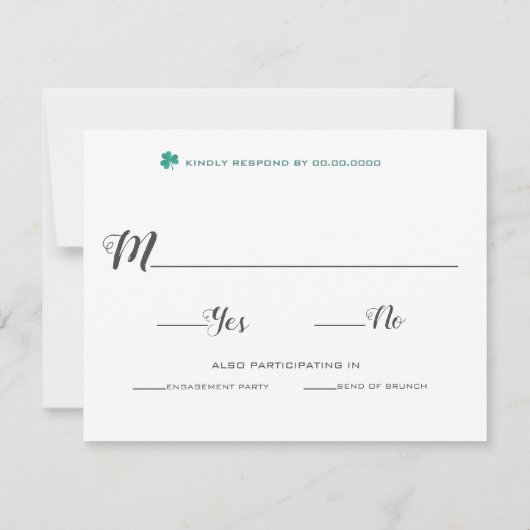 Responskaart Aankondiging (Achterkant)