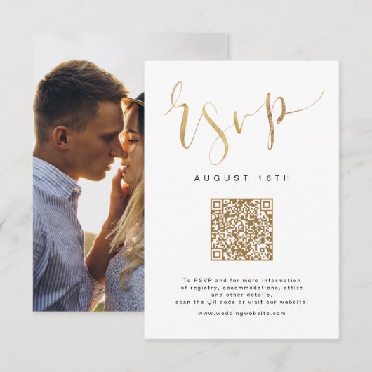 Responskaart RSVP Kaartje (Voorkant / Achterkant)