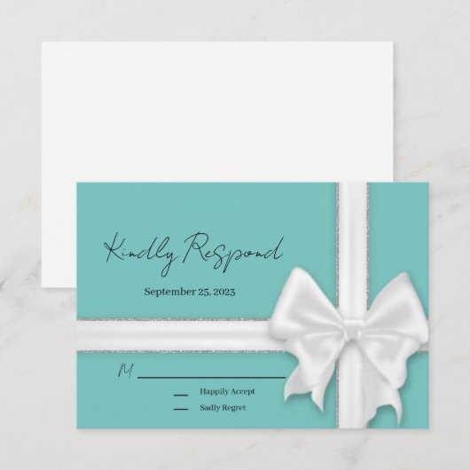 Responskaart RSVP Kaartje (Voorkant / Achterkant)