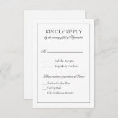 Responskaart RSVP Kaartje (Voorkant / Achterkant)