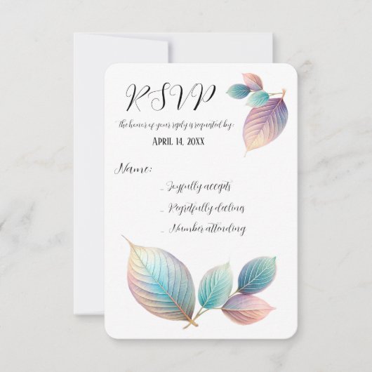 Responskaart RSVP Kaartje (Voorkant)