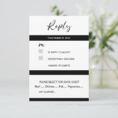 Responskaart RSVP Kaartje (Staand voorkant)