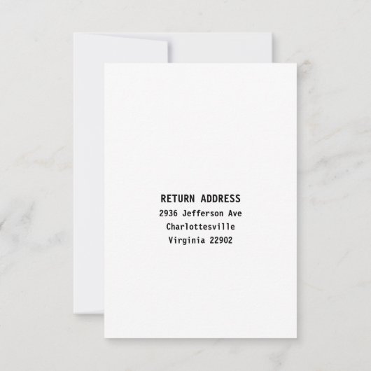 Responskaart RSVP Kaartje (Achterkant)